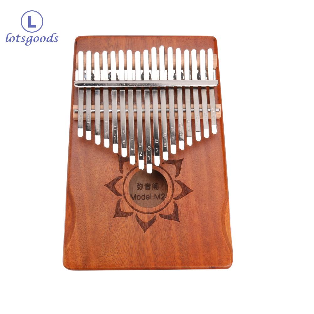 Kalimba Gỗ Gụ 17 Phím Ngón Tay Cái Piano, Với Túi Đựng Bộ Chỉnh Âm