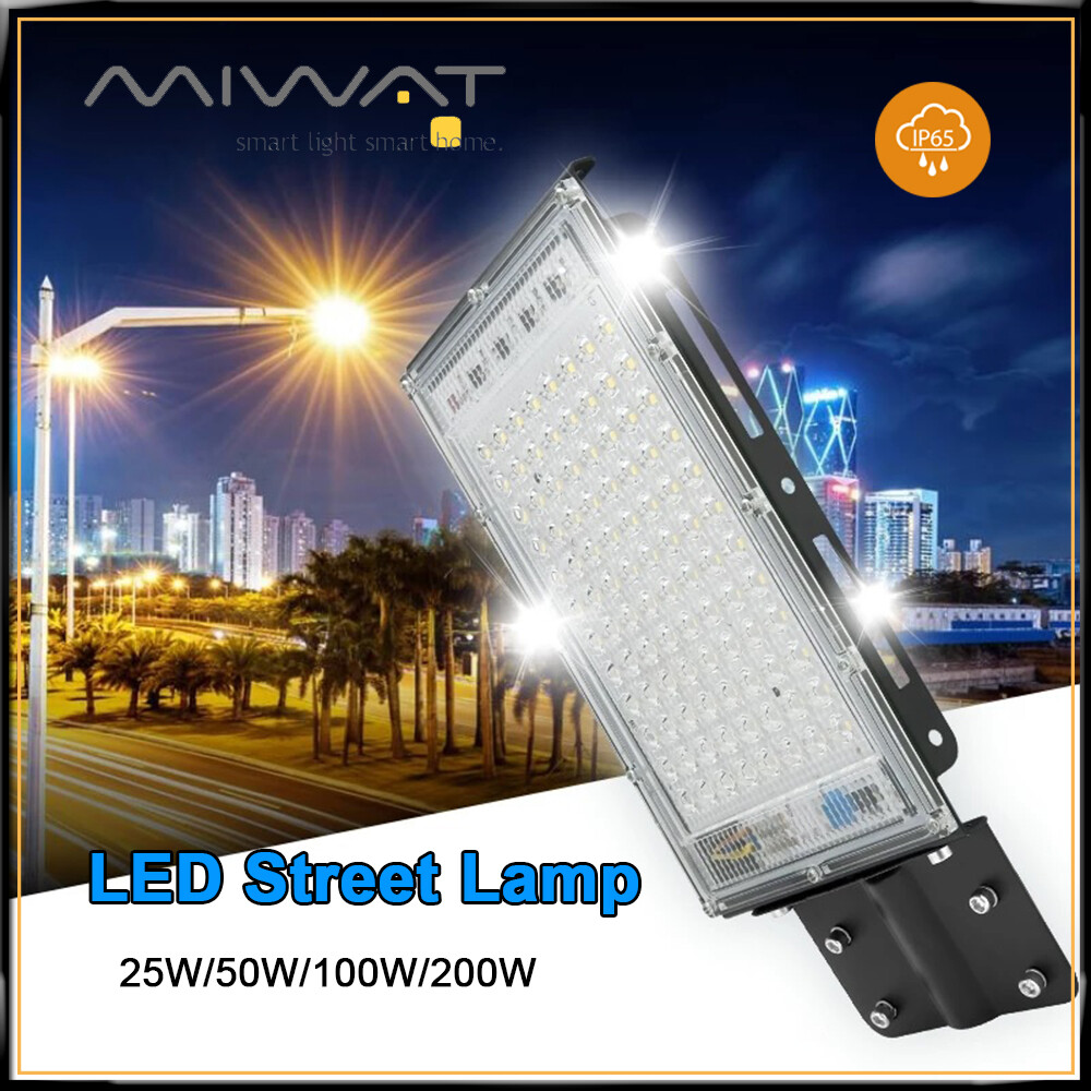 Miwat đèn đường 25w 50w 100w 200w đèn pha led chiếu sáng ngoài trời đèn tường chống nước đèn đường sân vườn 220v cho nhà đồng quê