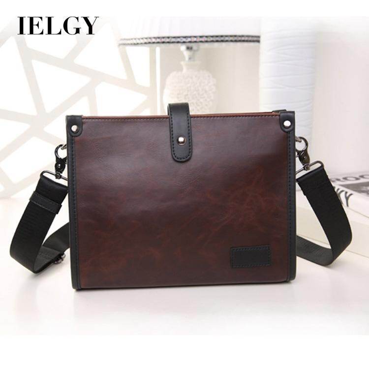 IELGY Túi Đeo Chéo Nam Da PU Họa Tiết Thường Ngày