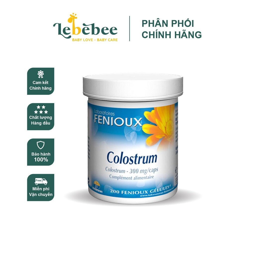 Sữa Non Pháp Fenioux Colostrum 200 Viên Cho Bé Từ Sơ Sinh