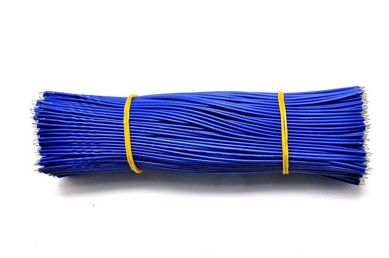 【】 Shopex mall 20 Chiếc Dây Mạ Thiếc Nối Dài Vàng Trắng 24AWG 200Mm 20Cm Màu Xanh Dương Đen Dây Hàn Dây Điện Tử 1.3Mm Tự Làm