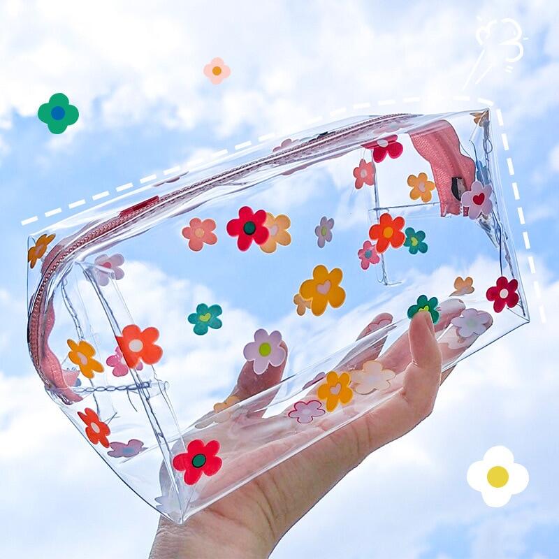 Multifunction Cosmetic Bags Cute Waterproof Transparent Storage Pouch PVC
