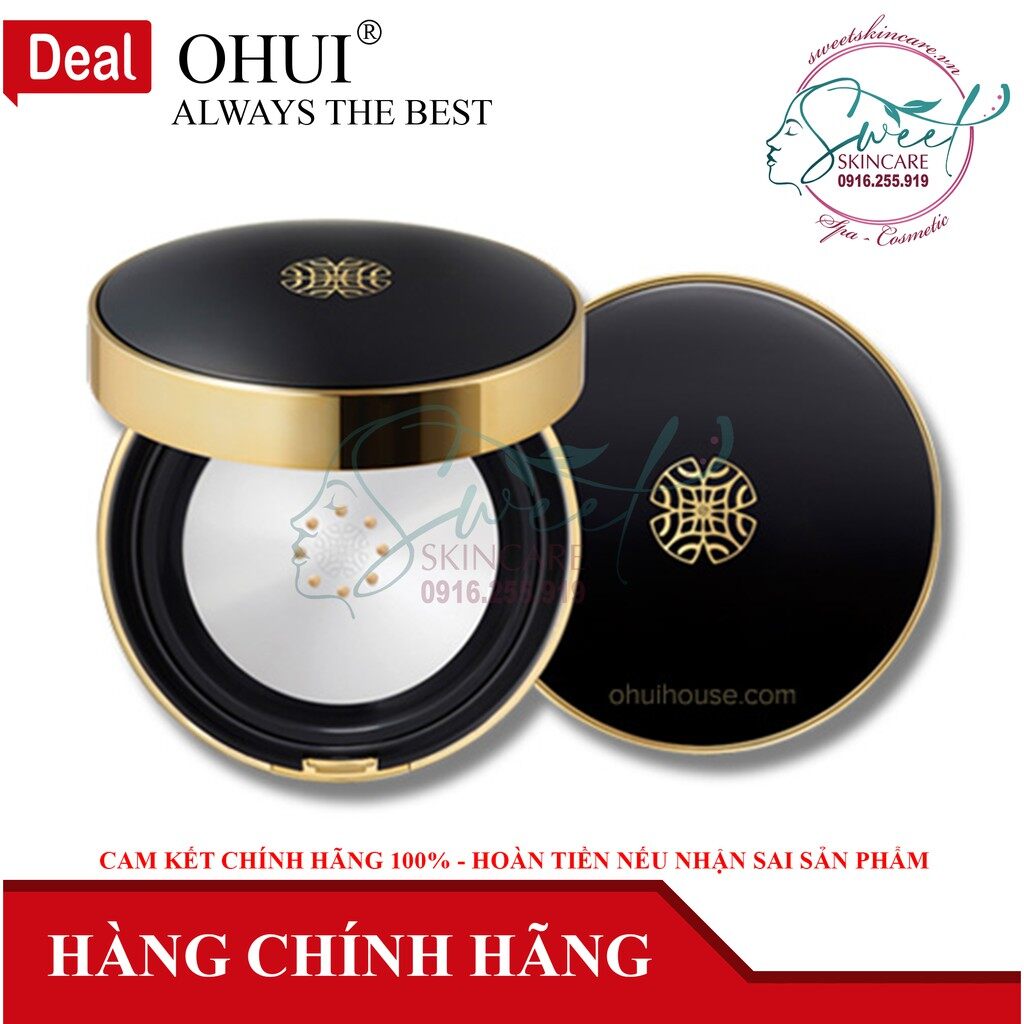 Phấn nước Ohui Ultimate Cover Cushion Satin Finish SPF 50+/PA+++ - cho lớp nền mỏng nhẹ trong suốt, trang điểm và chống nắng vượt trội
