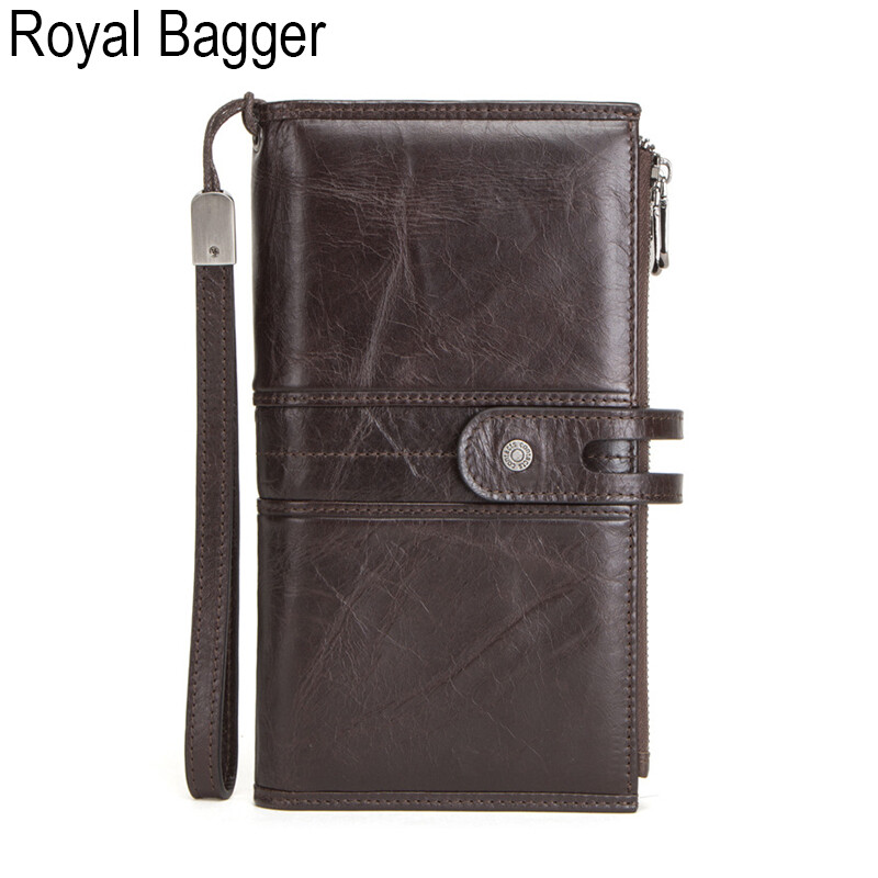 Ví Dài Ví Cho Nam Da Bò Thật Túi Cầm Tay Thời Trang Túi Xách Đa Chức Năng