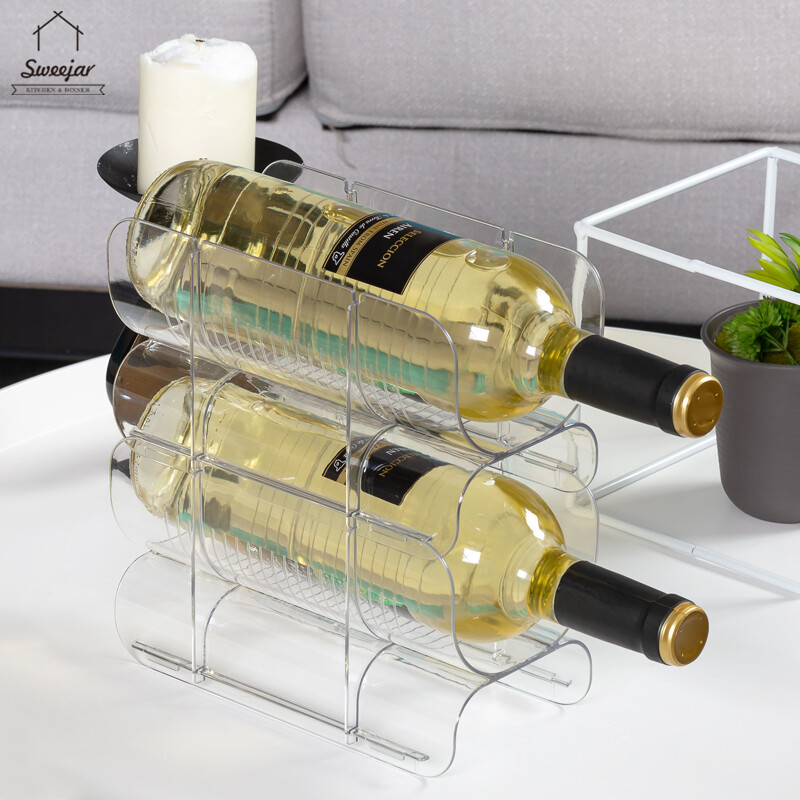 Giá Đựng Rượu Có Thể Xếp Chồng Bình Ngọt, Kệ Để Rượu Cho Thú Cưng Tủ Lạnh Nhà Bếp