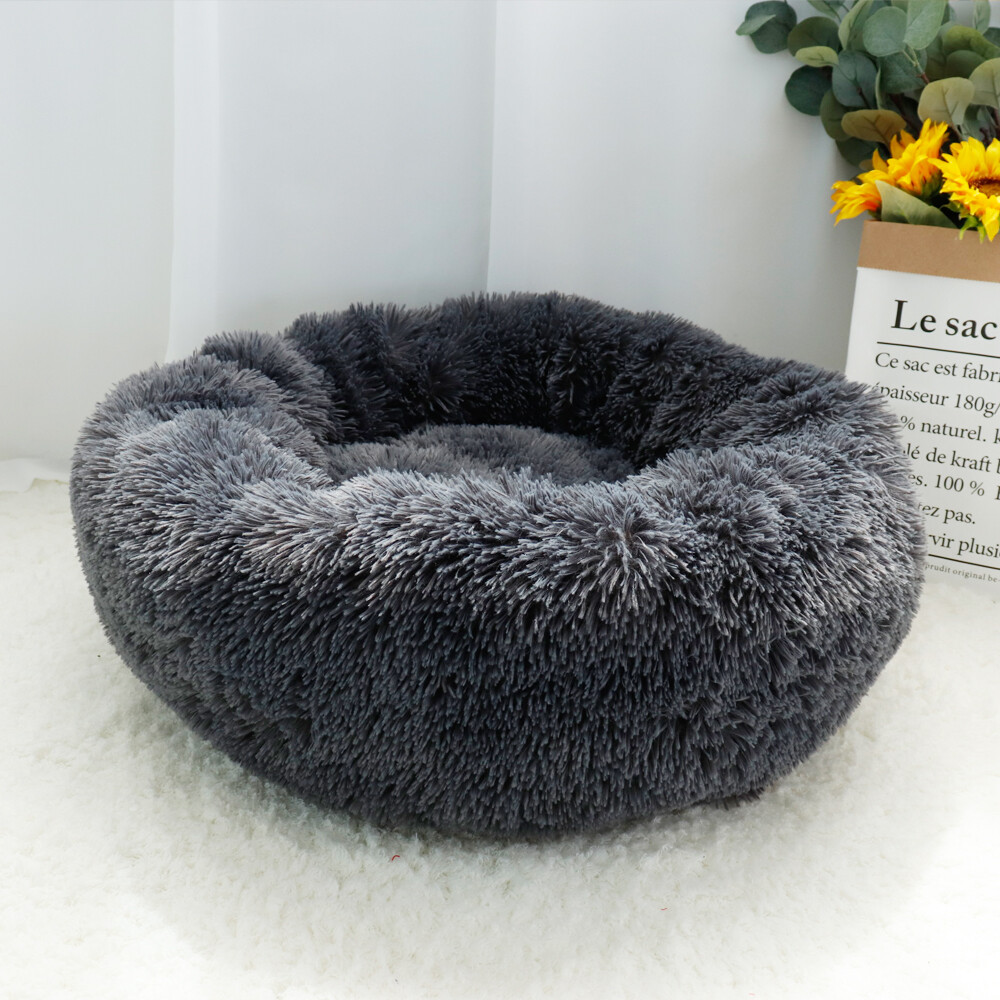 dog bed round fluffy