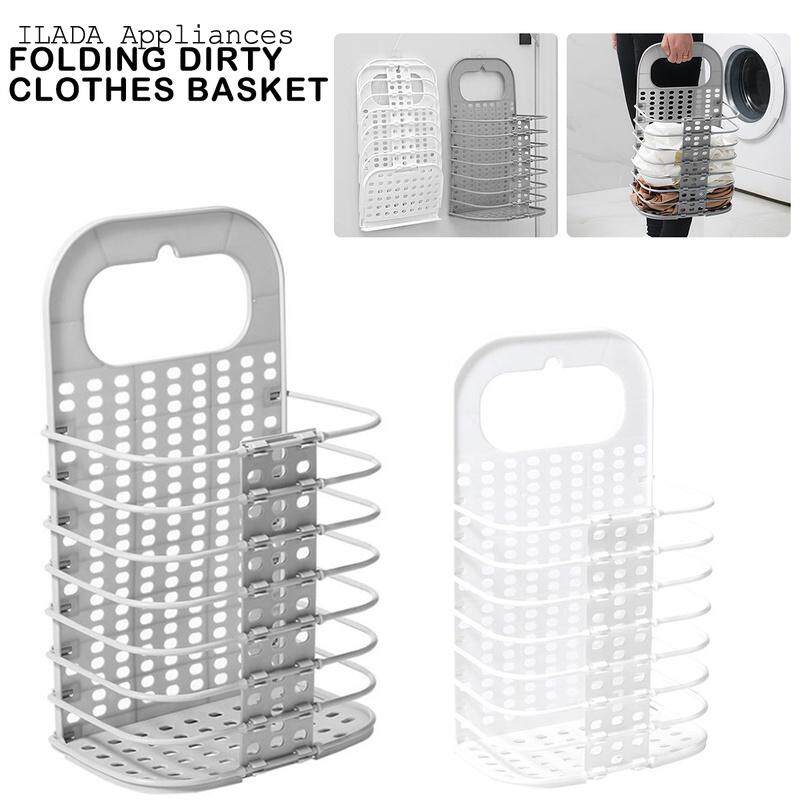 Foldable Plastic Laundry Basket for Bedroom Wall