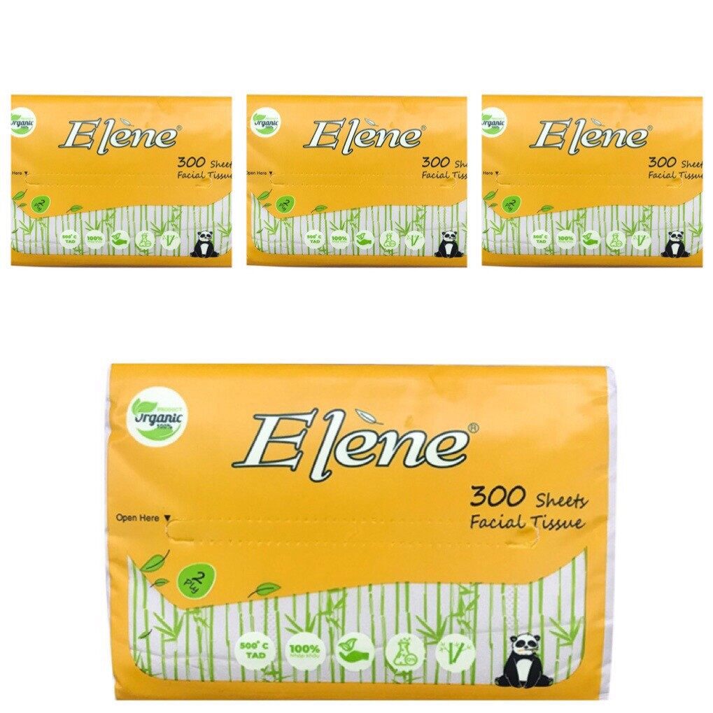 Combo 3 gói khăn giấy lụa elene cao cấp 300 tờ