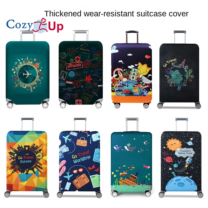 Cozy up vỏ bọc co giãn dày dặn vỏ bọc bảo vệ vali vỏ bọc chống bụi cho vali xe đẩy