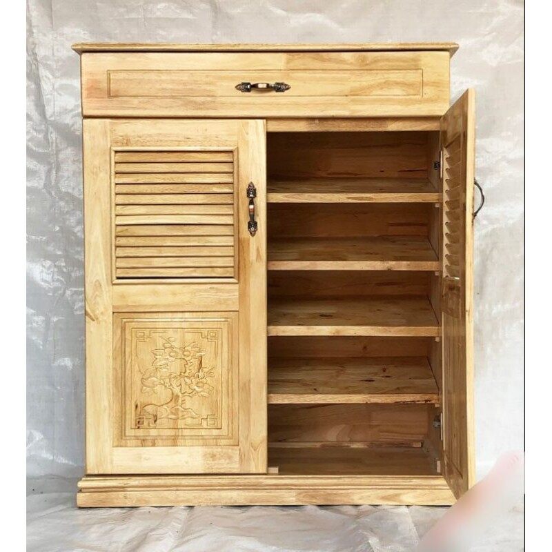 Tủ giày gỗ cao su 80cm
