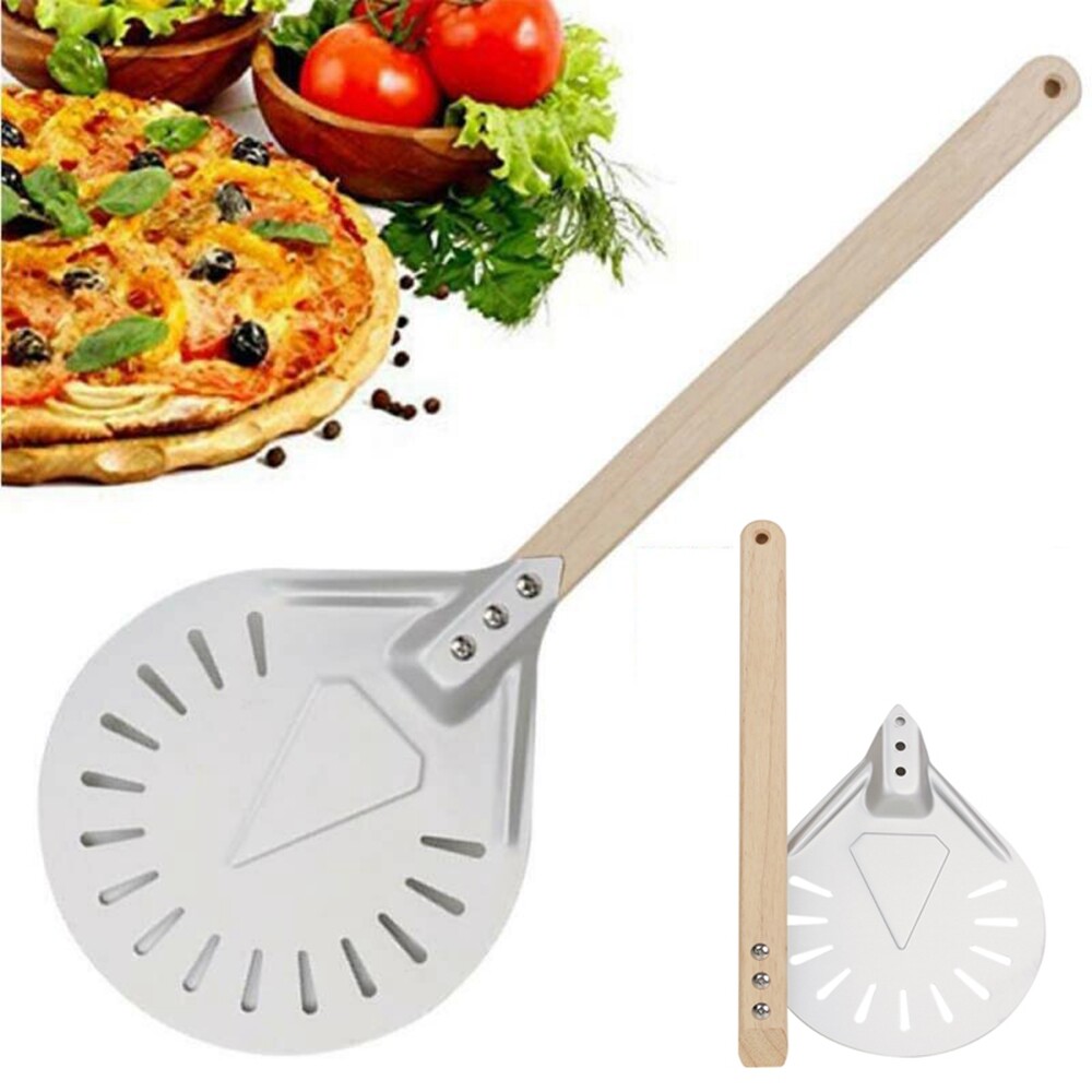 Perforated Pizza Peel 7/8/9 Pizza Turning Peel For Homemade Pizza Bread