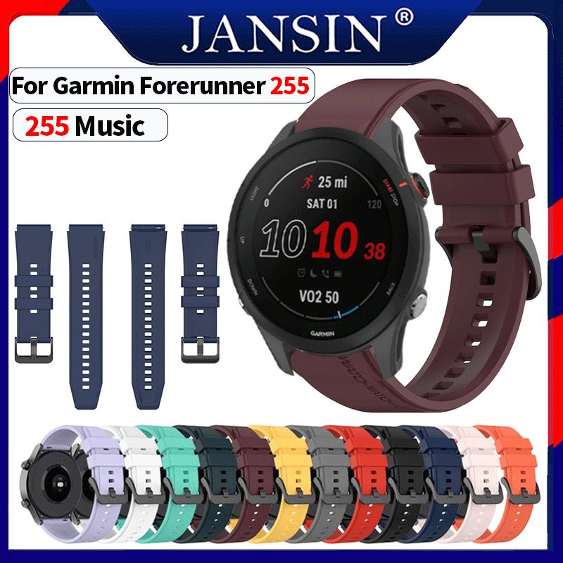 dây đeo silicon mềm Garmin Forerunner 255 đồng hồ thông minh vòng đeo tay thể thao garmin forerunner