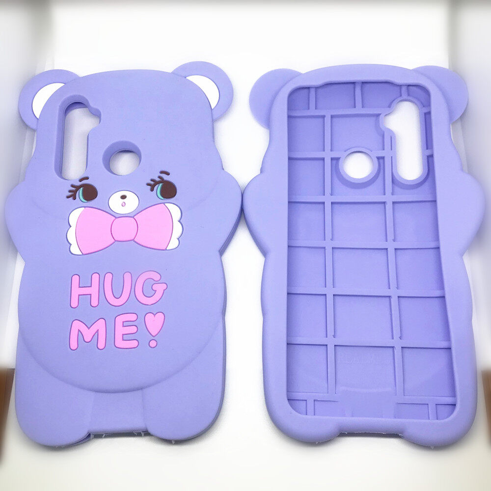 Ốp Cho OPPO Realmi 5 Ốp Lưng Silicon Mềm Hình Gấu Nơ Dễ Thương Hoạt Hình Đáng Yêu Cho OPPO Realme 5i / Realme 6i / Realme 5S/Realme C3