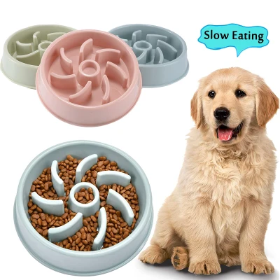 Pet Feeder Dog Cat/Pet Slow Food Bowl, Anti Choke Pet Bowls, Pet Food Dish, Puppy Slow Eating Feeder (1)