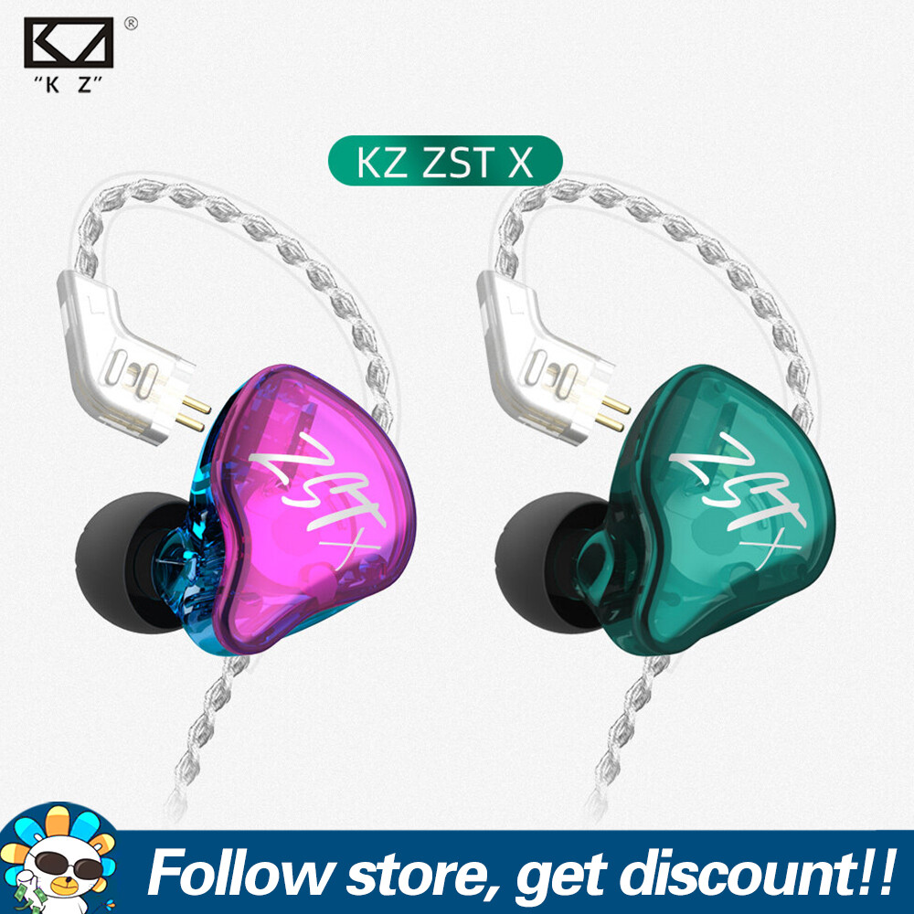 FAAEAL Tai Nghe Nhét Tai KZ ZSTx Đầy Màu Sắc 1BA + 1DD Tai Nghe Đa Năng Trình Điều Khiển Kép Tai Nghe Âm Trầm HIFI Cáp Có Thể Tháo Rời Tai Nghe Thể Thao Chạy Bộ Khử Tiếng Ồn Bằng Mic Cáp Thay Thế 2Pin 0.75Mm Cho Điện Thoại Máy Nghe Nhạc MP3 MP4