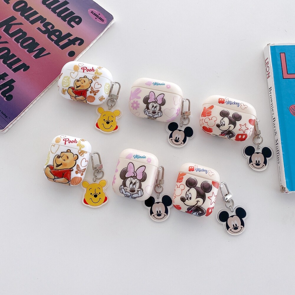 Ốp mềm hình chuột mickey winnie the pooh minnies hoạt hình dễ thương với phụ tùng cho airpods 1 2 3 ốp airpods pro ốp bảo vệ tai nghe bt chống sốc cho apple airpods 123 pro ốp tai nghe iphone cho airpods 1 2 3 pro ốp lưng