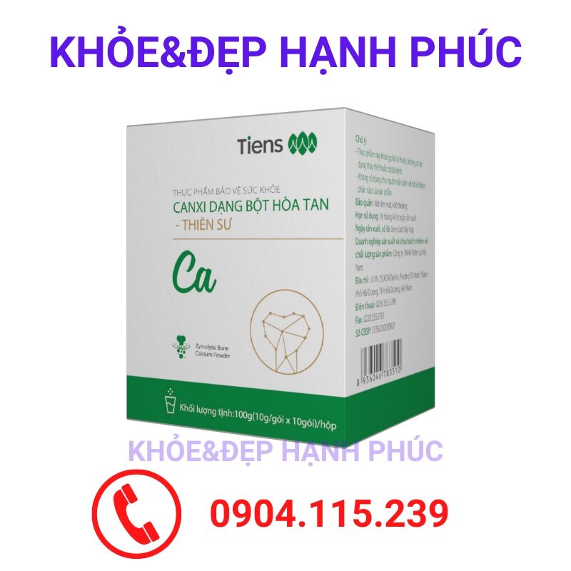 Canxi đại chúng dạng bột hòa tan – 10 gói /hộp