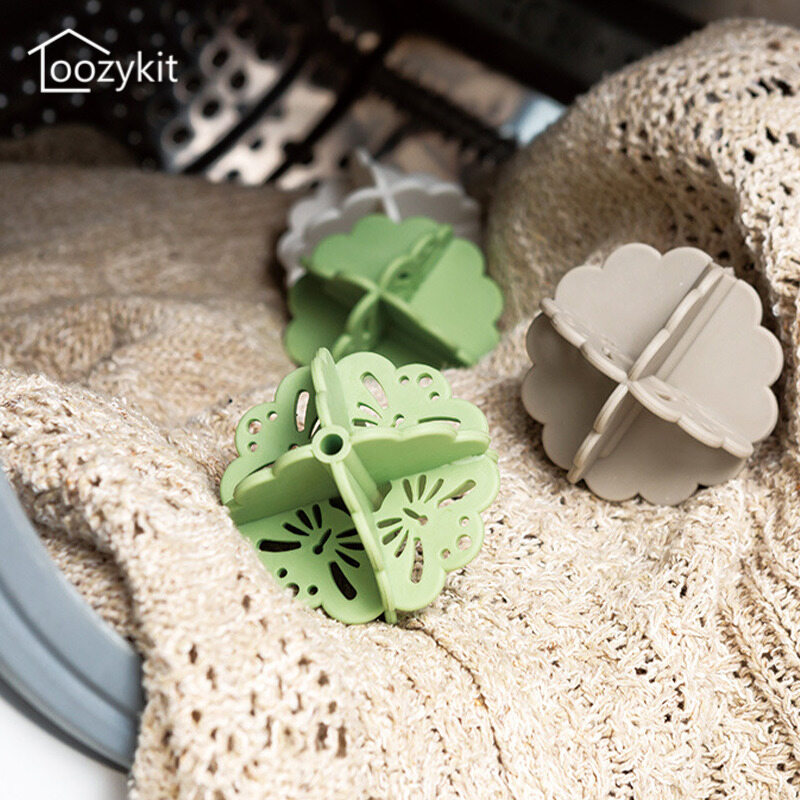 Loozykit 2 quả bóng giặt kháng khuẩn bóng giặt khử trùng màu trơn ma thuật bóng làm sạch máy giặt