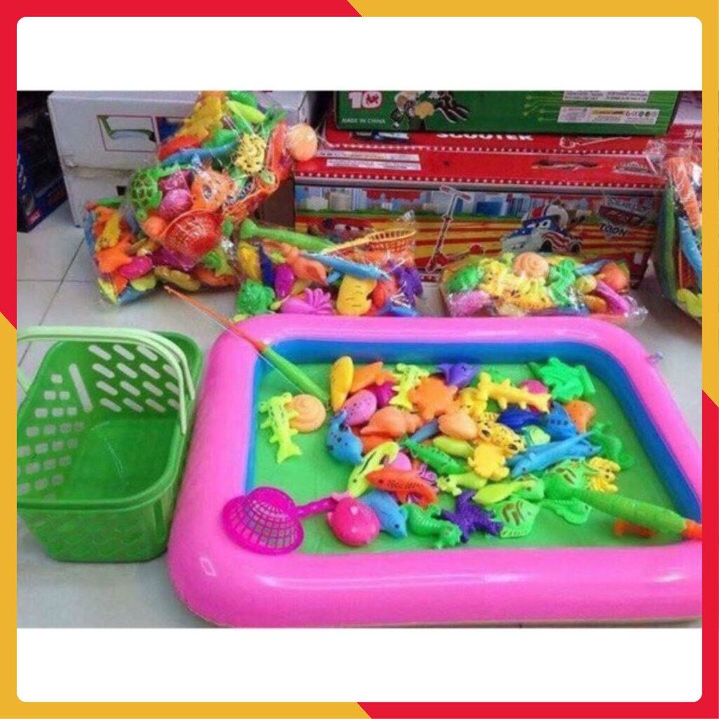 Bộ đồ chơi câu cá phao 2 cần câu
