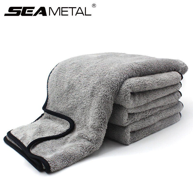 Khăn lau xe ô tô SEAMETAL microfiber đa năng siêu thấm cao cấp xe máy chuyên dụng, khăn lau rửa oto