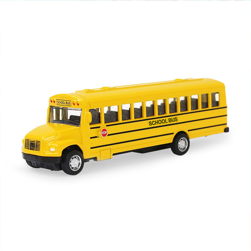 Xe buýt chở học sinh mô hình mô Hình HợP Kim kéo trở lại xe buýt chở học