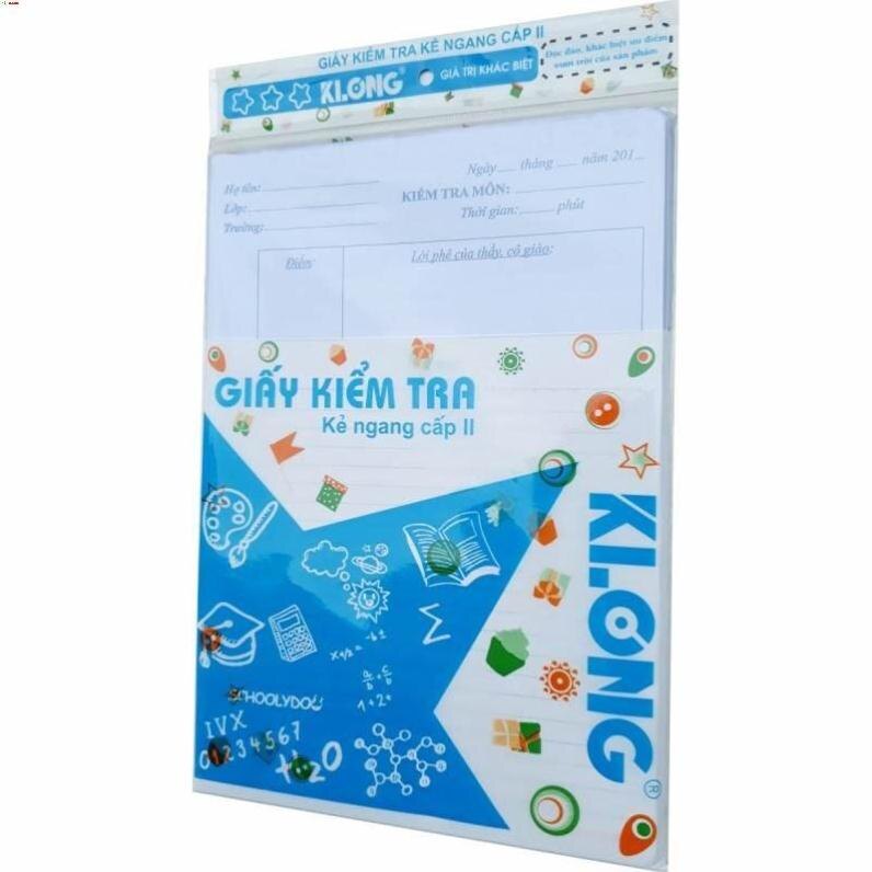 -giấy kiểm tra klong cấp ii -b5, 70/92-25 kép- 232