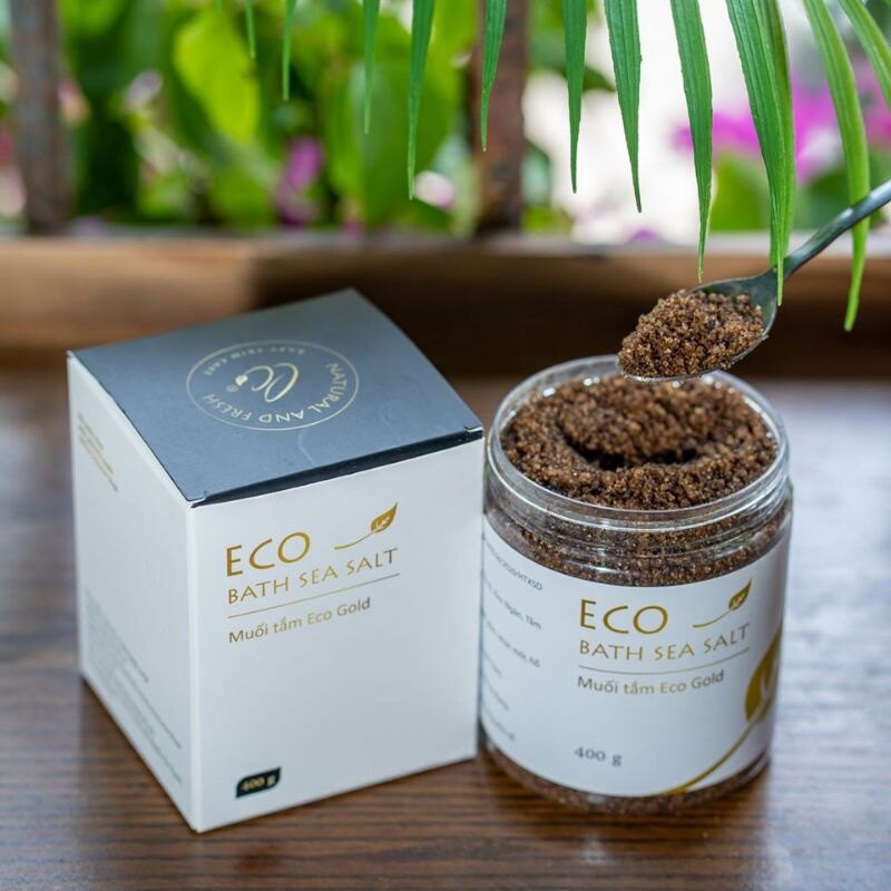 Muối tắm bé eco gold 400g - tắm sạch mẩn ngứa, mề đay - muối tắm bé eco - muối tắm bé thảo dược eco gold
