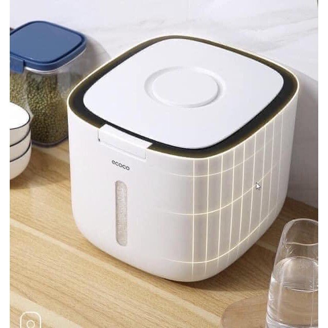 THÙNG GẠO ECOCO 10 KG THIẾT KẾ THÔNG MINH KIỂU DÁNG ĐẸP MẮT SANG TRỌNG