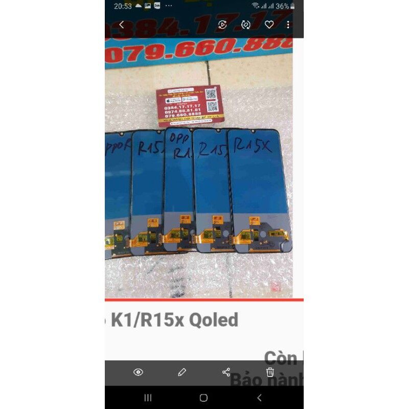 Màn hình oppo r15x/k1 qoled