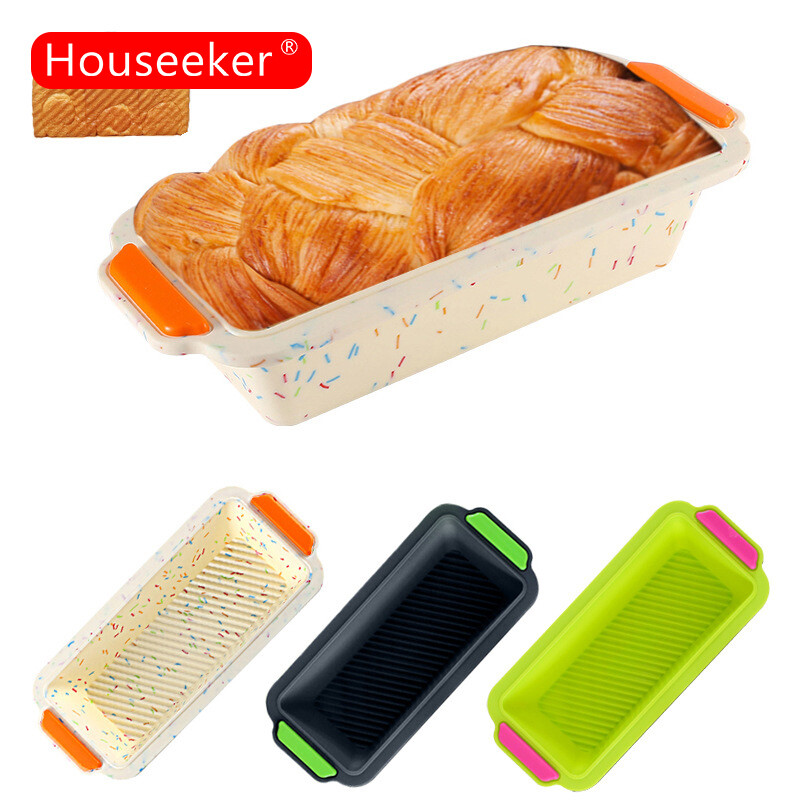 Houseeker Khuôn làm bánh mì hình chữ nhật không dính