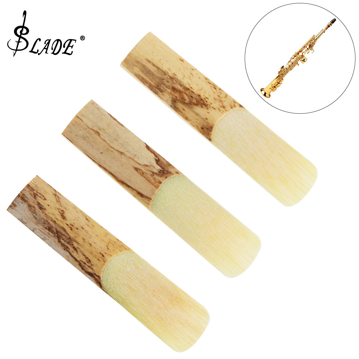 SLADE 10 Chiếc Kèn Saxophone Kèn Soprano BB Cao Cấp Sậy Tre 2-1/2 Strength 2.5 Cho KÈN Saxophone Sop