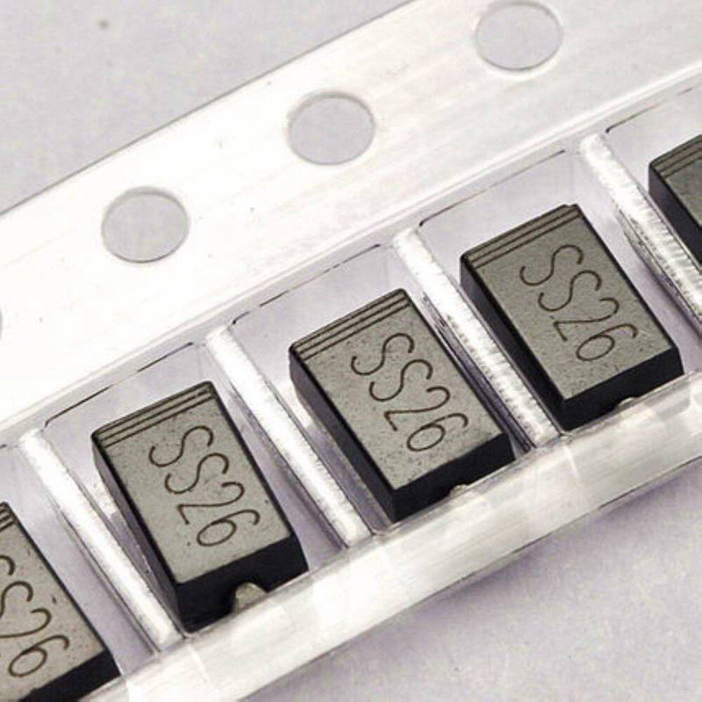50 cái ss26 sr260 2a/60v sma do-214ac điôt schottky