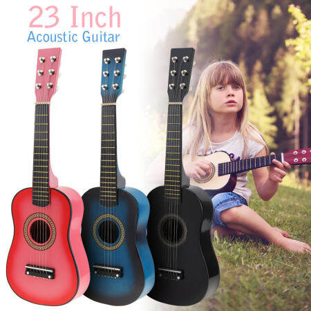 Black Basswood Acoustic Guitar for Children and Beginners