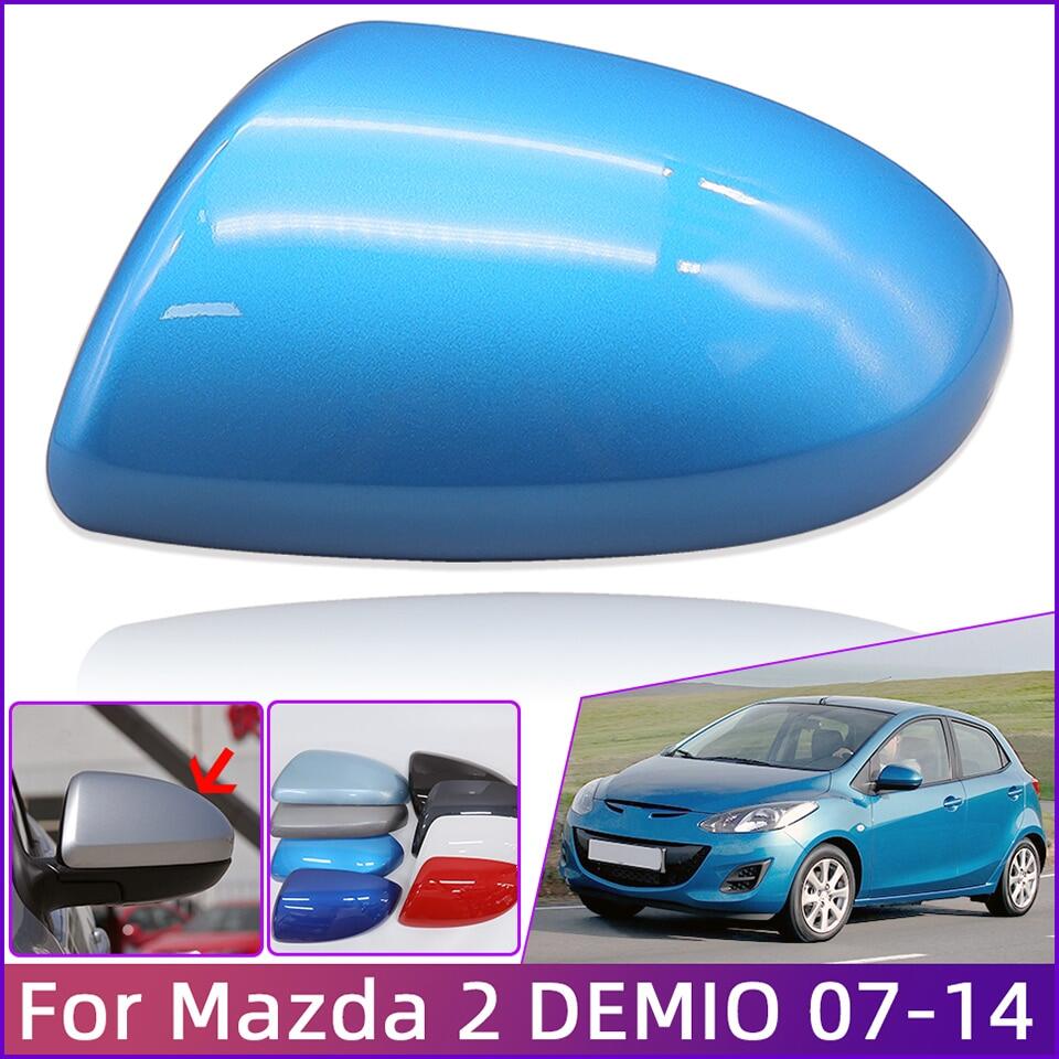 Auto Rearview Mirror Cover Cap For Mazda 2 Demio 2007 2008 2009 2010 2011 2012 2013 Wing Side Mirror Shell Housing Case Painted ราคา 250 บาท*ส่งฟรี