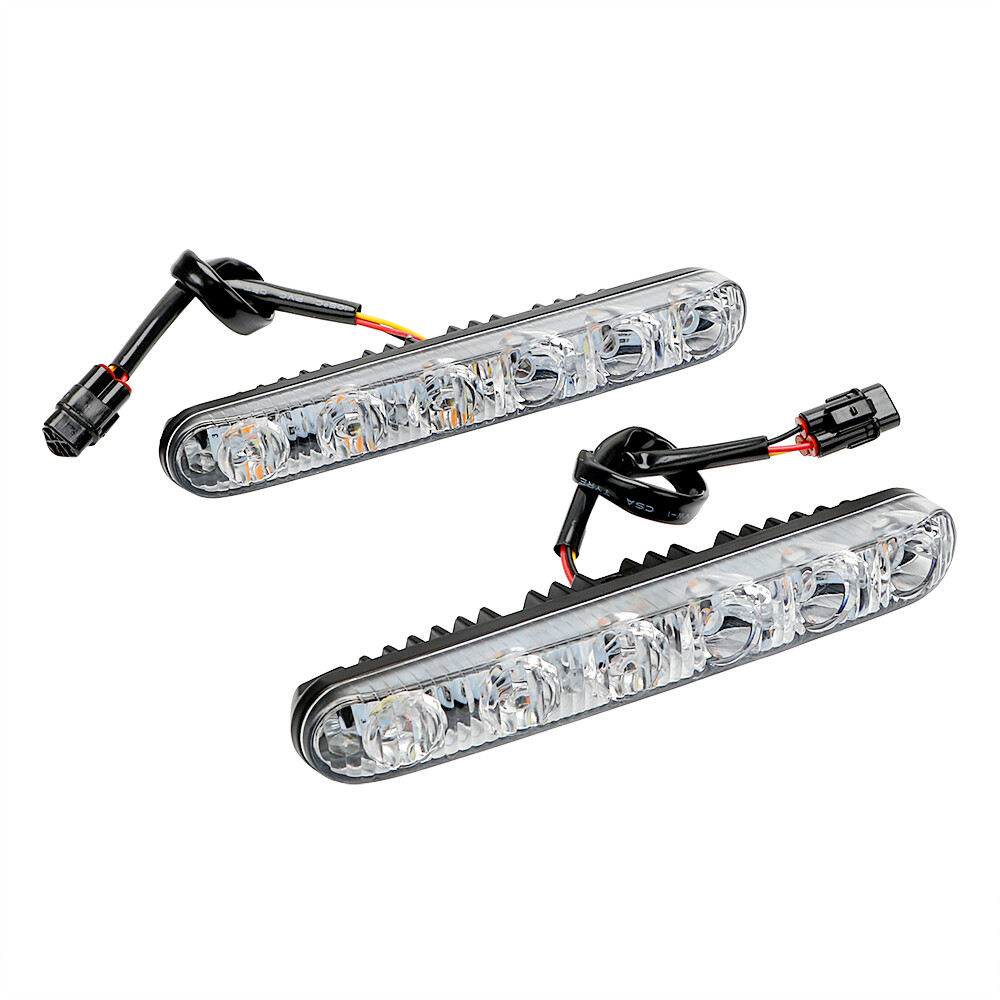 1 Cặp Đèn Chạy Ban Ngày DRL Kiểu Dáng Xe Hơi Đèn LED Ban Ngày Cho Ô Tô Đèn Báo Rẽ Thông Dụng Chống Nước Ánh Sáng Ban Ngày DC 12V