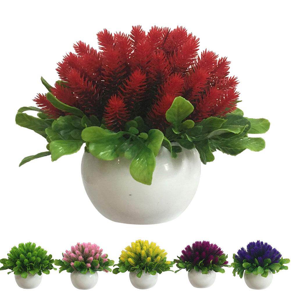 Venicenight 1 Pc Bunga Buatan Anjing Ekor Bonsai Rumput Diy Garden