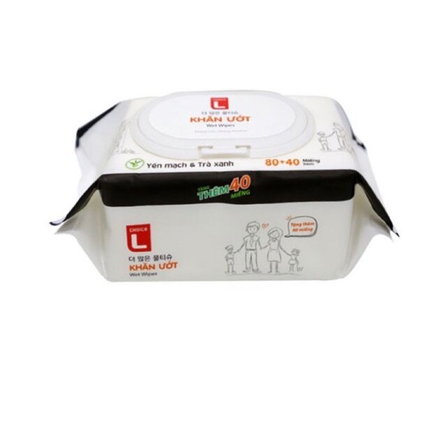 Khăn ướt cực đã choice l 120 tờ