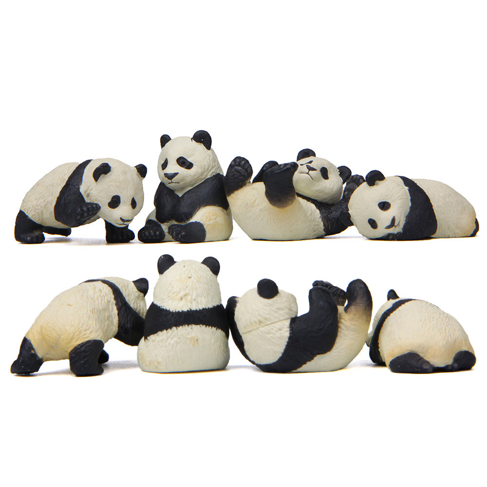 4Pcs DIY Panda Micro Landscape Dolls Home Decor Room ราคา 75 บาท*ส่งฟรี
