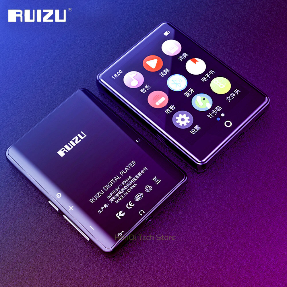 RUIZU M7 Máy Nghe Nhạc MP3 MP4 Bluetooth Tích Hợp Loa Máy Nghe Nhạc MP3
