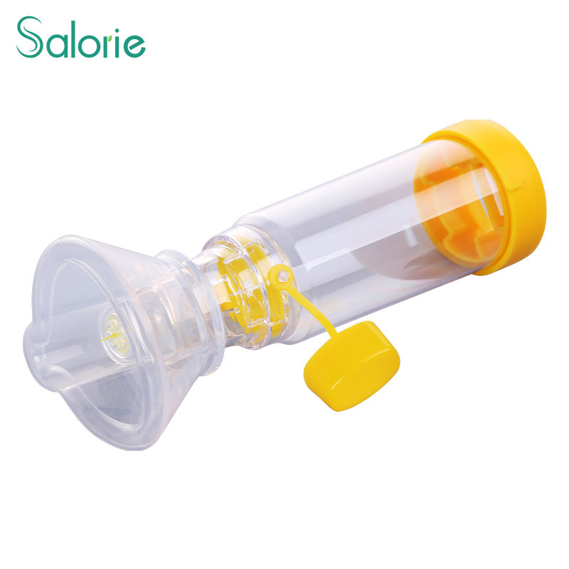 Salorie Professional MDI Chamber Spacers Bottle, Adult/Pediatric/Baby Aerochamber Asthma Spacer Inhaler-Spacer Device Silicone Aerosol Cabin with Face Cover for 5 Years Old Kids Children to Adult (CE Certification) ราคา 111 บาท*ส่งฟรี