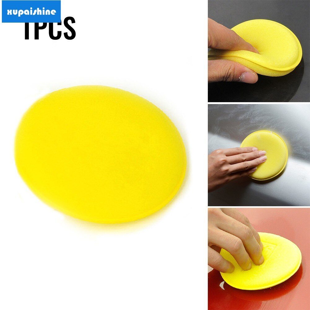 1 miếng bôi sáp xe hơi/miếng bọt biển hình tròn/miếng bọt biển bôi sáp xe hơi dụng cụ làm sạch siêu âm để rửa sạch chăm sóc chi tiết xe hơi