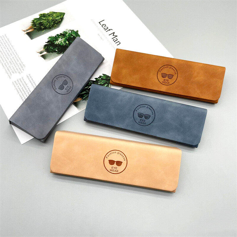 Bao da pu thời trang mới hộp đựng kính râm cho nam nữ túi đựng kính mềm cầm tay thủ công phụ kiện kính mắt