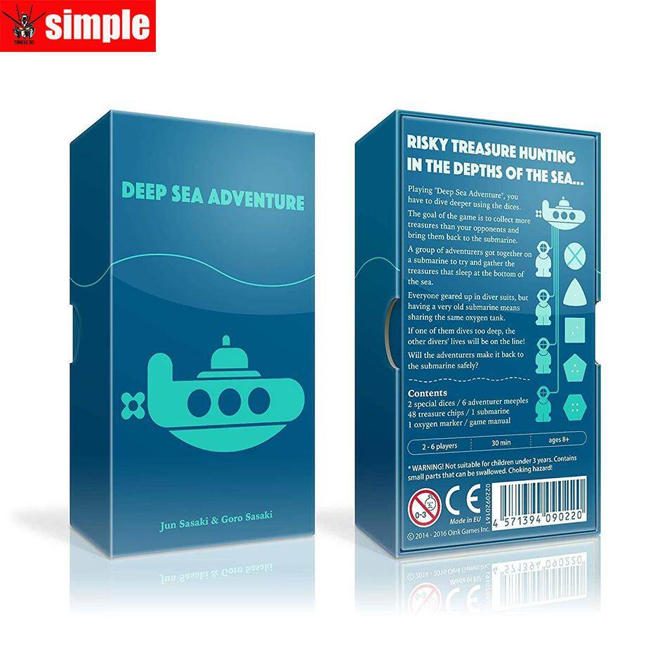 Deep Sea Adventure Game Trò Chơi Hội Đồng Phiêu Lưu Biển Sâu Quà Tặng Bé Trai Bé Gái Gia Đình, Đồ Chơi Giáo Dục