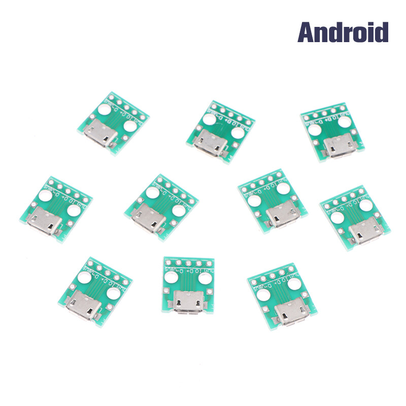 Tanhaigang32441 10 cái Micro USB jack Android type-c Cổng kết nối cái Jack Cổng sạc điện thoại ổ cắm USB ph2.0 cố định ốc vít tấm
