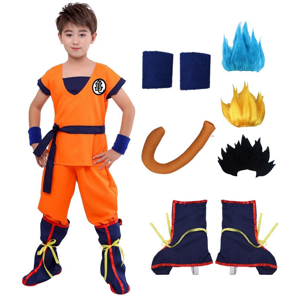 Halloween Adult Kids Suits Son Goku Gui Carnival Anime Cosplay Holiday