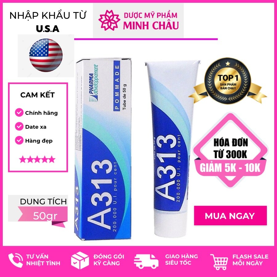 Kem retinol chống lão hoá, giảm mụn a313 pháp - kem a313