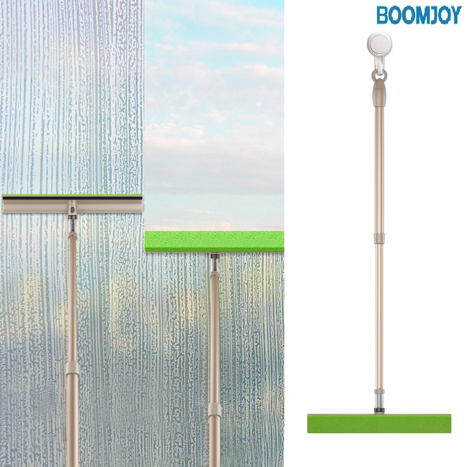 BOOMJOY C3 Telescopic Window Squeegee Window Cleaner Wiper flexible Cleaning Tools for glass and screen ราคา 154 บาท*ส่งฟรี