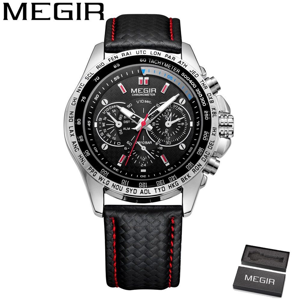 Đồng Hồ Thể Thao Nam MEGIR, Động Cơ Thạch Anh, Kiểu Dáng Thời Trang Của Thương Hiệu Sang Trọng, Kiểu 1010
