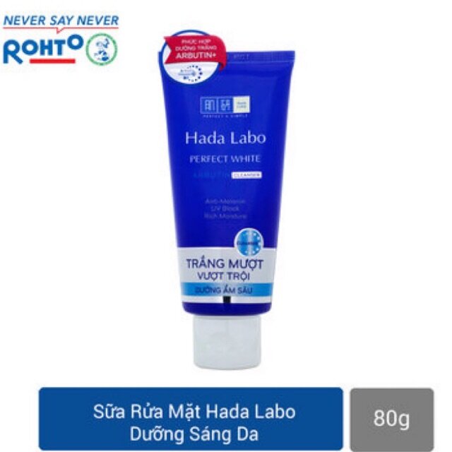 ??Sữa rửa mặt Hada Labo trắng da vượt trội 80g