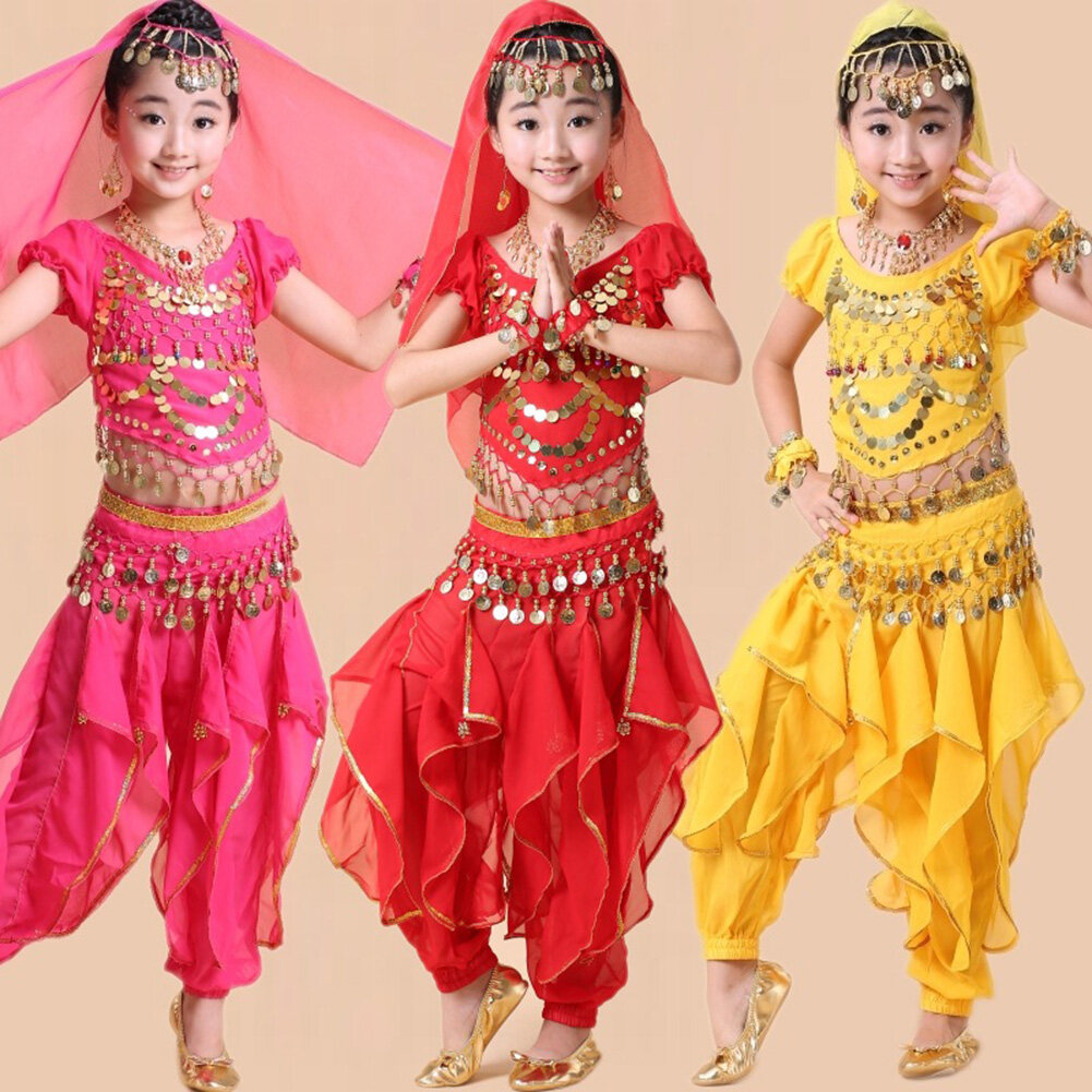 Belly Dance Costumes Kids Oriental Dance Girls Belly Dancing India Belly